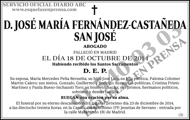 José María Fernández-Castañeda San José